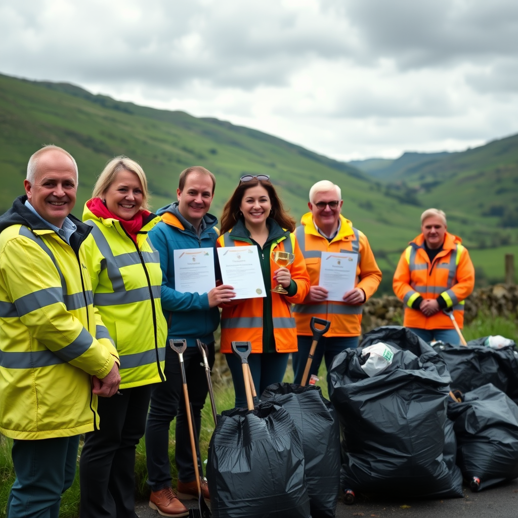 Volunteers who collected over 7,000 bags of litter honoured at awards ceremony